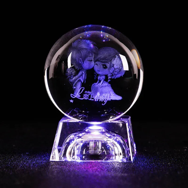 Crystal Basketball Football Sun Galaxy Home Crafts - Bellarte Enchanté Crystal Basketball Football Sun Galaxy Home Crafts